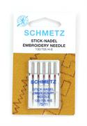  Embroidery Machine Needles, Size 75/11, 5 pack, Hangsell